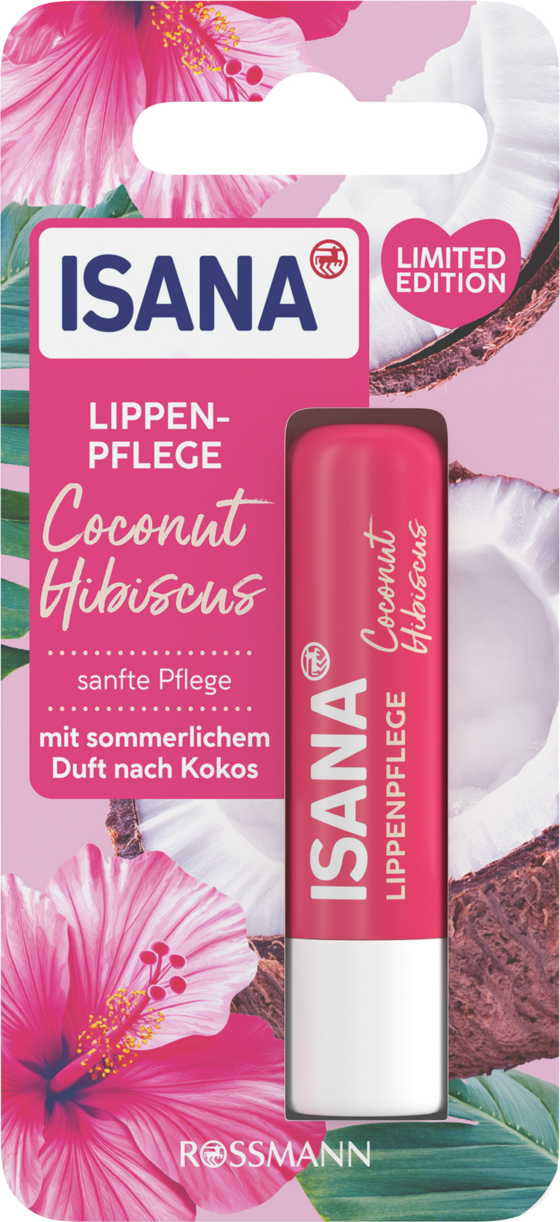 ISANA Lip Care Coconut Hibiscus 4.8g