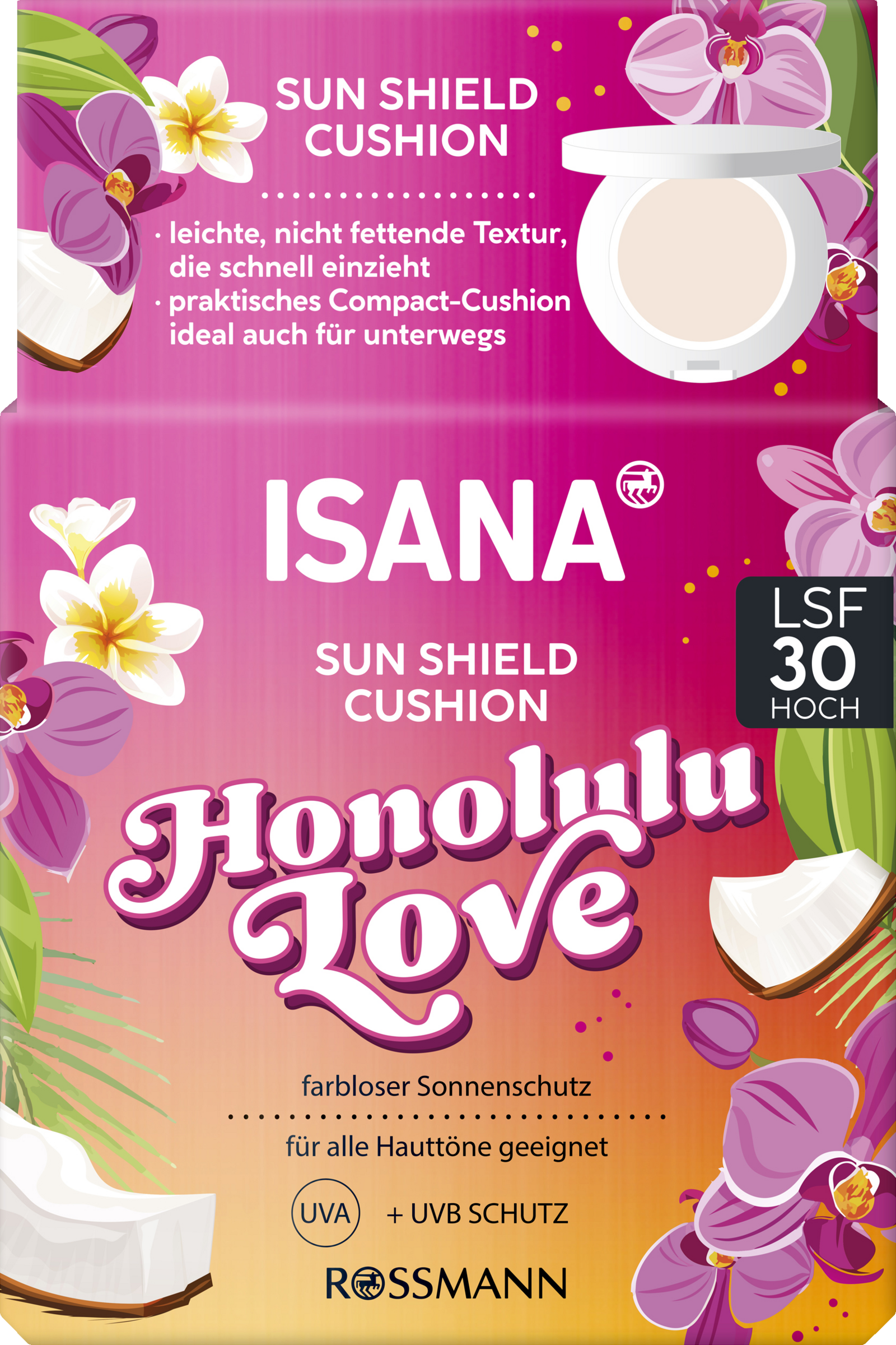 ISANA Sun Shield Cushion Honululu Love SPF30