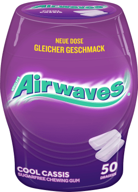 Airwaves Kaugummi, Cool Cassis in der Dose, 50 St