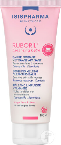 Isispharma Ruboril Cleansing Soothing Balm for Sensitive Skin with Redness, Tube 100ml