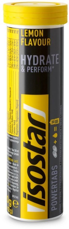 isostar Powertabs Hydrate & Perform Lemon Flavor
