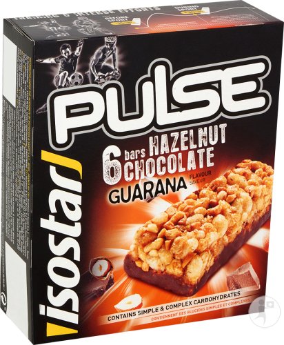Isostar Pulse Hazelnut Chocolate Bars 6x23g