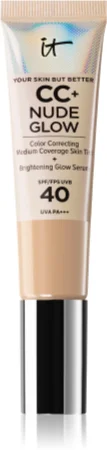 IT Cosmetics Your Skin But Better CC + Nude Glow Make up for brightening the skin SPF 40 Farbton Light Medium 32 ml