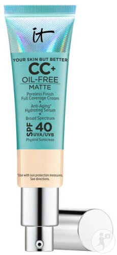 IT Cosmetics Your Skin But Better CC+ Oil Free Matte SPF40 Light Pump Bottle 32ml