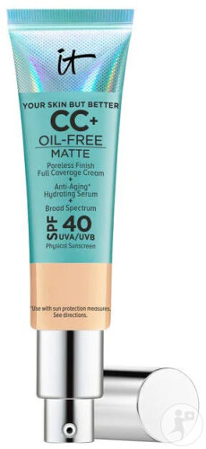 IT Cosmetics Your Skin But Better CC+ Oil Free Matte SPF40 Medium Pump Bottle 32ml