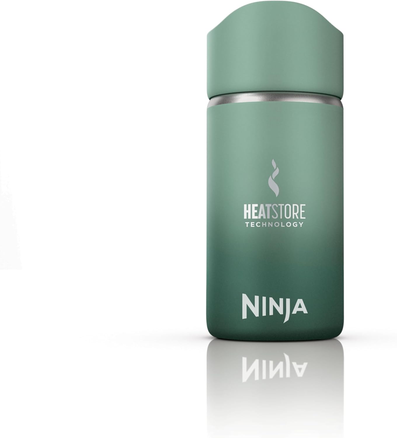 Ninja 300ml Sip Perfect Water Bottle for Hot Drinks, BPA-Free, Dishwasher Safe, Thermos Flask, Green, DW1203EUUKGN