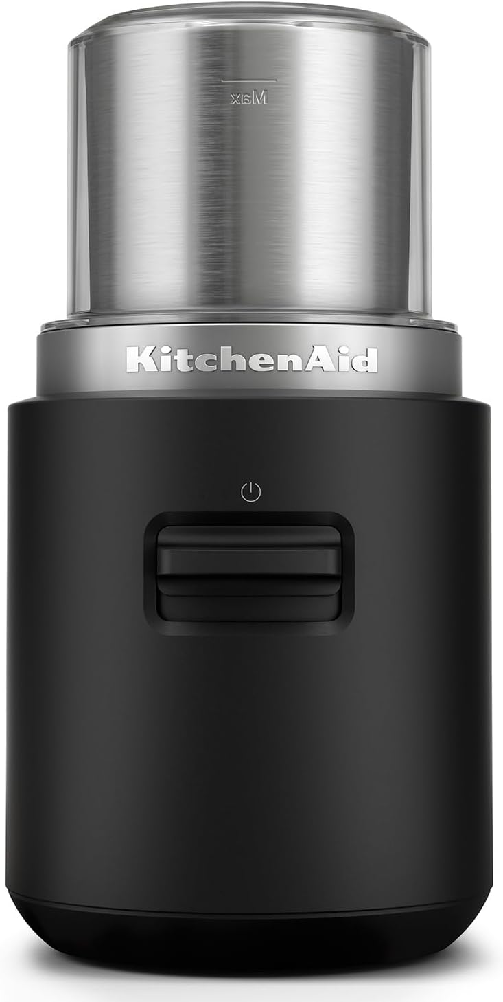 KitchenAid Go Wireless Coffee Grinder for Freshly Ground Coffee on the Go 113 g Grinding Container Without Battery Black