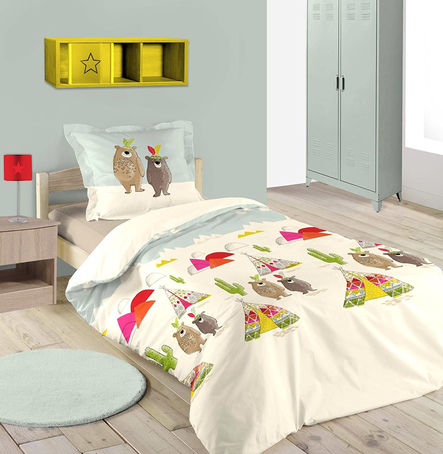 Ideenreich 2411 Teepee Bed Linen, S, White