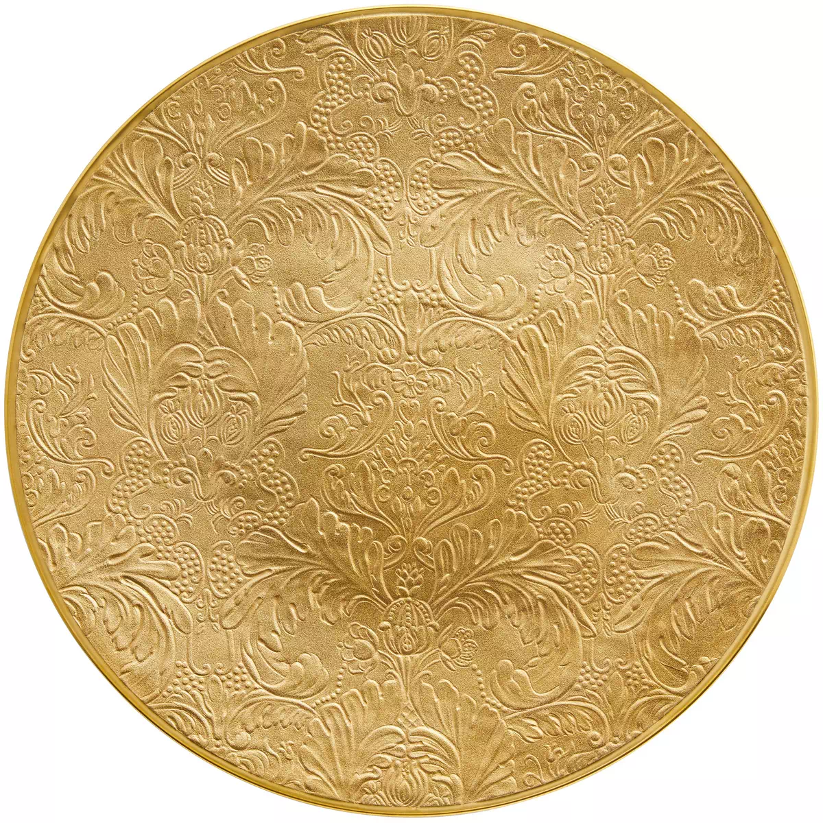 Italian Renaissance Gold Charger Plate, Full Decoration by Raynaud