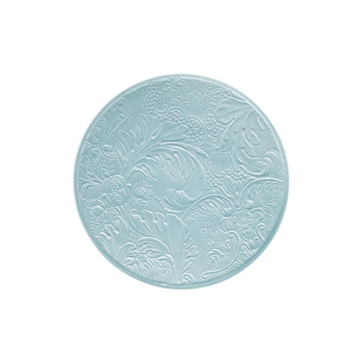 Italian Renaissance Light Blue Bread Plate, Full Decor by Raynaud