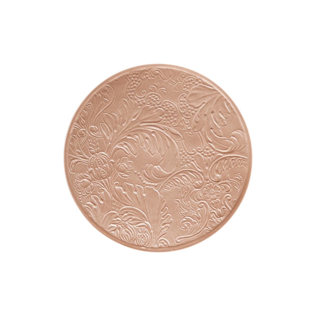 Italian Renaissance copper bread plate, full decoration by Raynaud