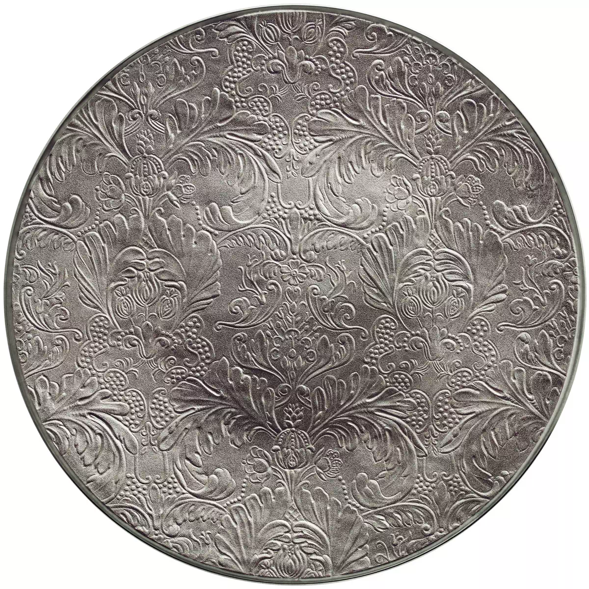 Italian Renaissance platinum charger plate, full decoration by Raynaud