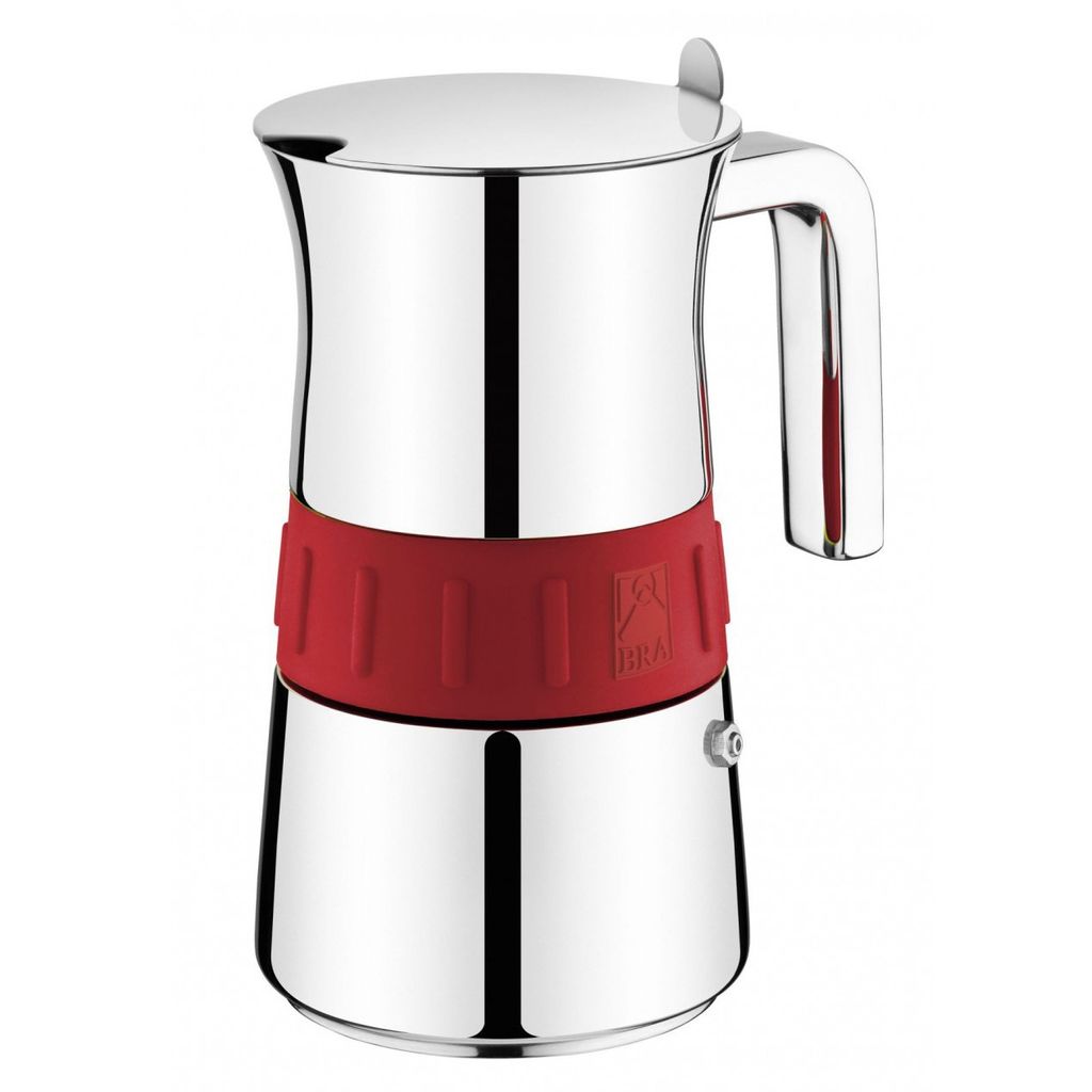 Italian coffee machine BRA A170567 (6 cups) stainless steel