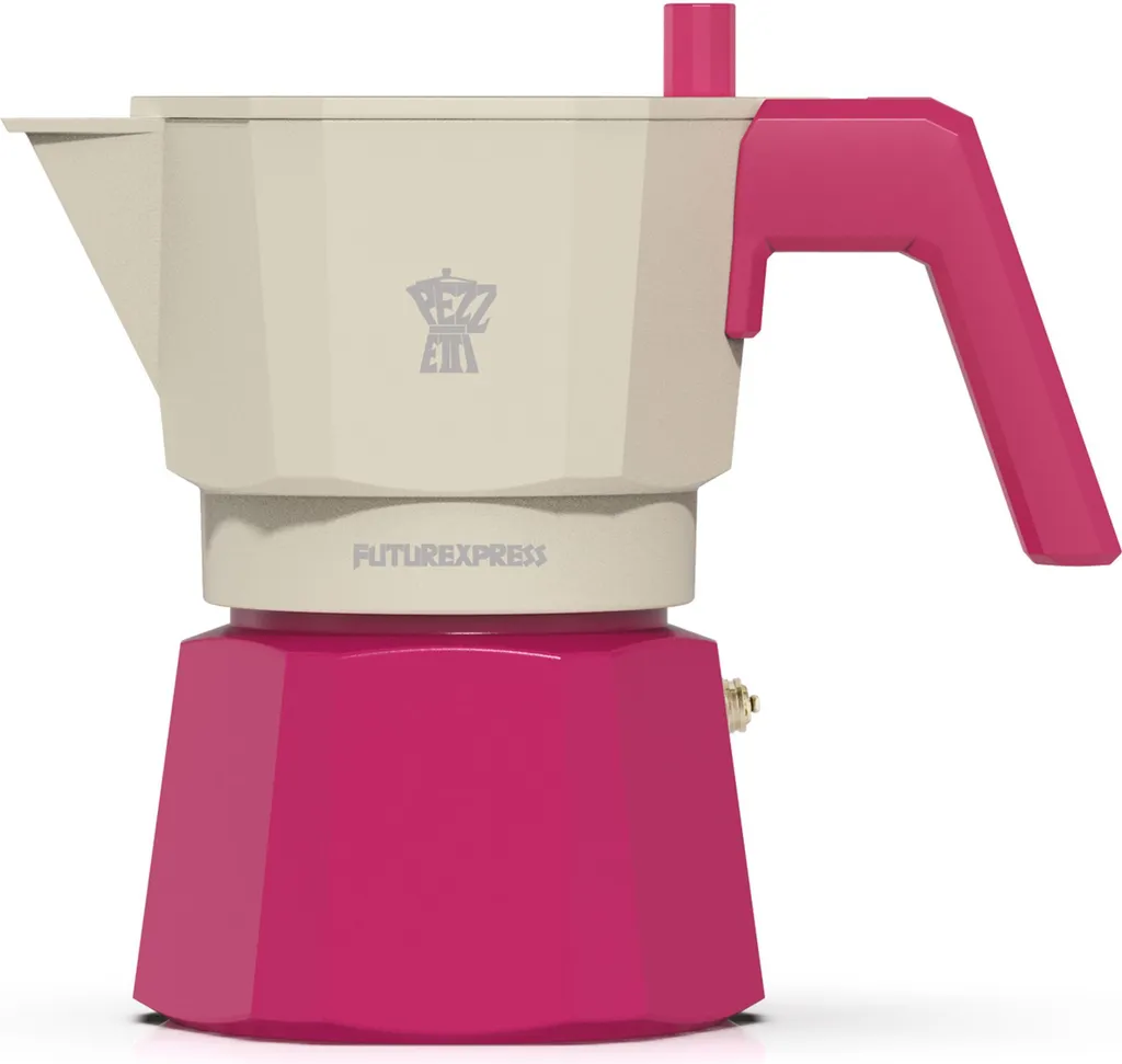 Italian coffee machine PEZZETTI FUTUREXPRESS Aluminium 3 cups Fuchsia