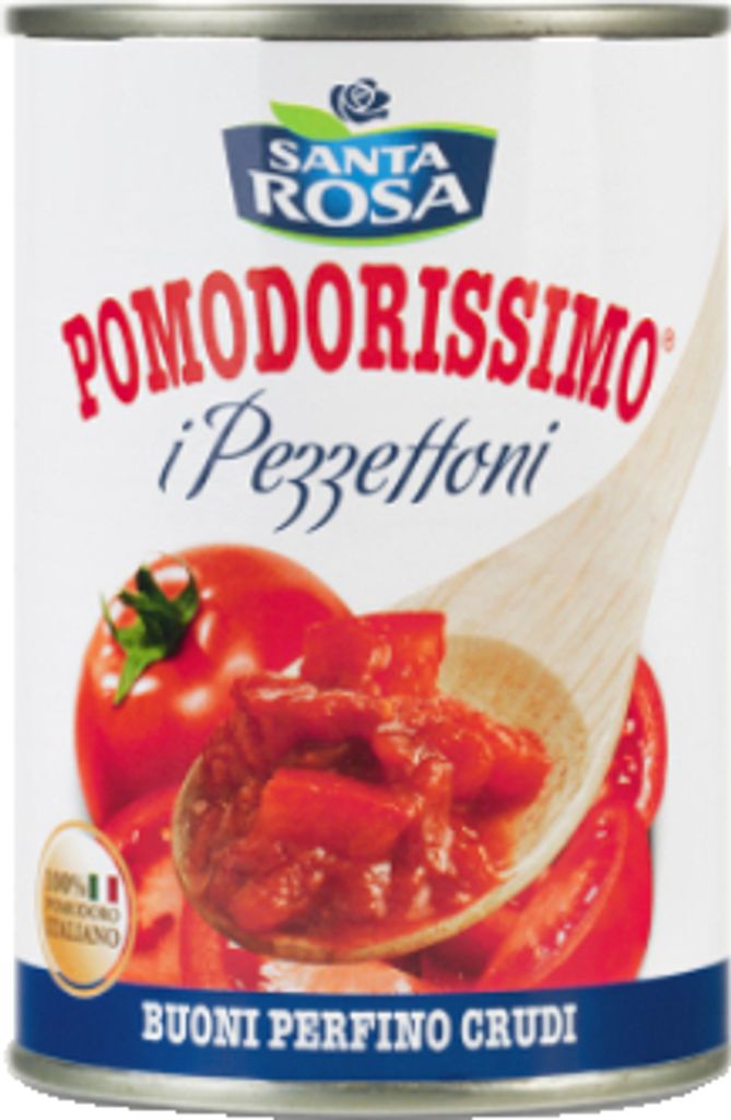 Italian sliced ​​tomatoes Pomodorissimo and Pezzentoni - Santa Rosa