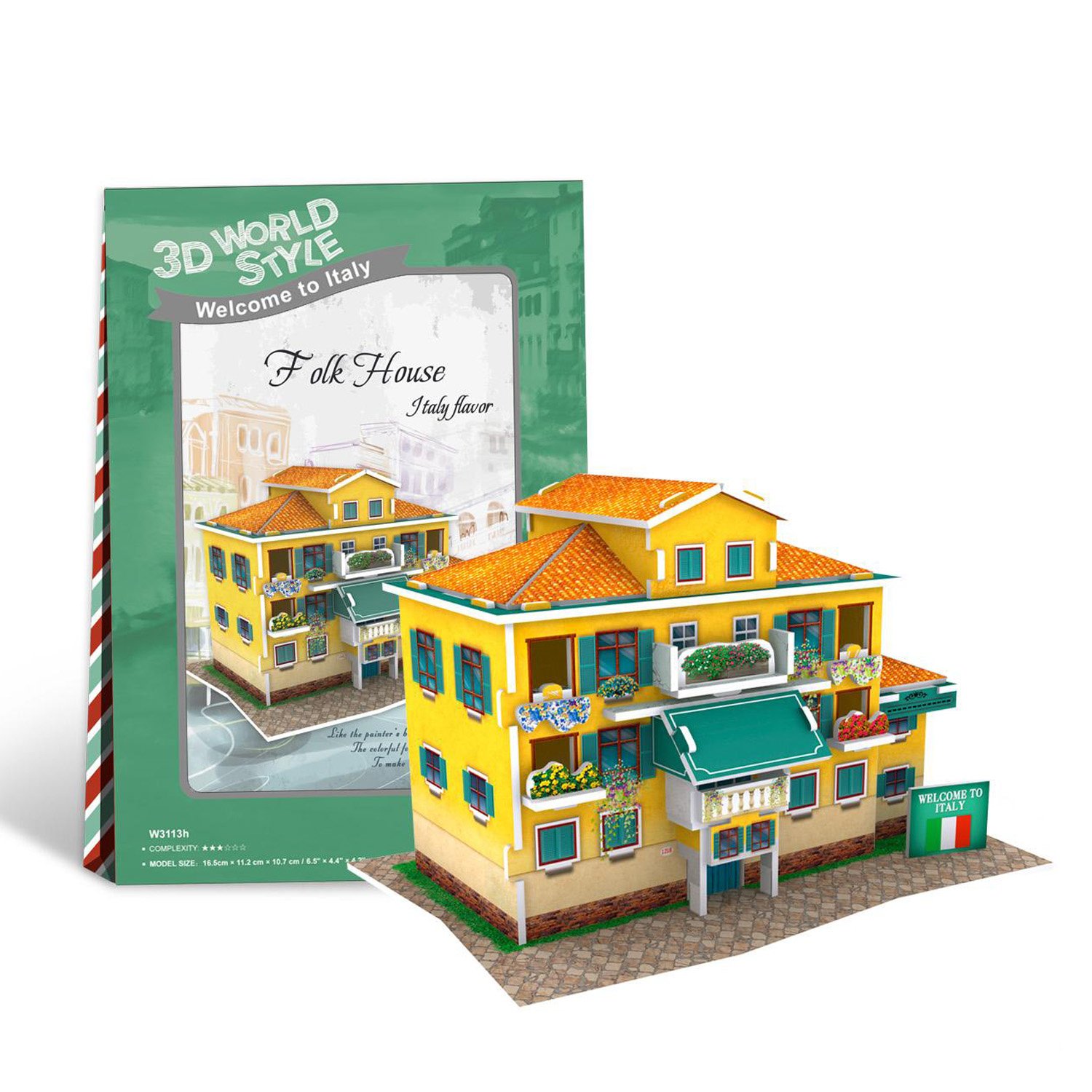 CubicFun Italienisches Folk-House 3D-Puzzle Cubic Fun