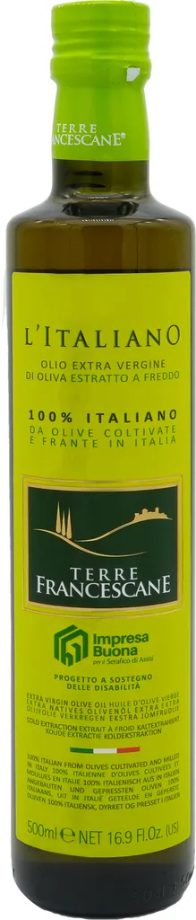 Italian Extra Virgin Olive Oil | Terre Francescane | Extra Virgin | 500ml