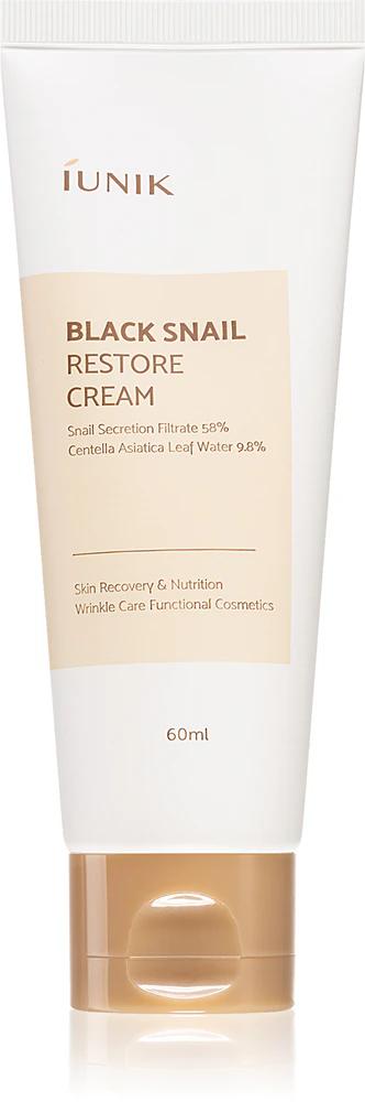 iUnik Black Snail regenerating and hydrating cream with snail extract
