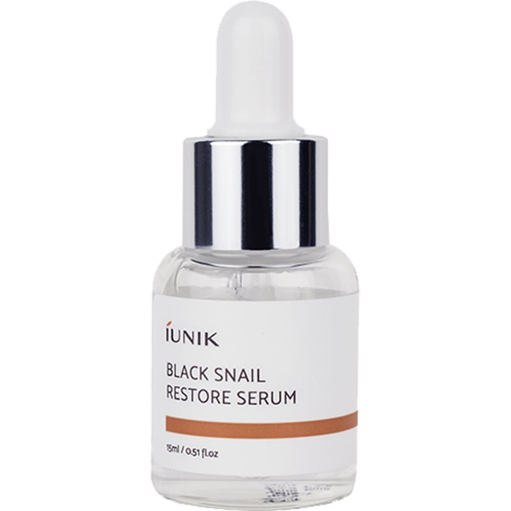 iUNIK Black Snail Restore Face Serum – regenerating anti-aging serum with snail secretion 15 ml
