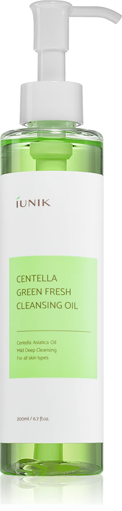 iUnik Centella Oil for cleansing and make-up removal for sensitive skin prone to acne