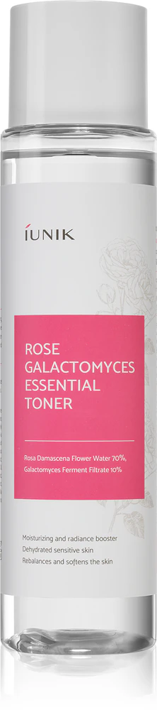 iUnik Rose Galactomyces gentle skin tonic Moisturizes the skin and refines the pores
