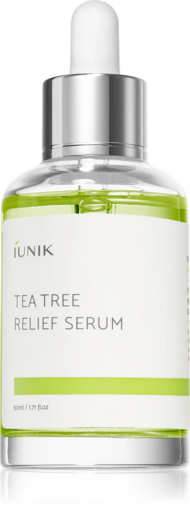 iUnik Tea Tree soothing facial serum for sensitive skin prone to acne