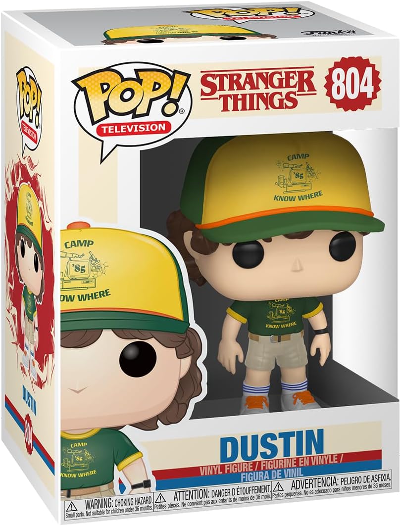 Funko Pop! Vinyl: Television: Stranger Things: Dustin Henderson - (at Camp) - Aka Toothless - Vinyl Collectible Figure - Gift Idea - Official Merchandise - Toy for Children and Adults