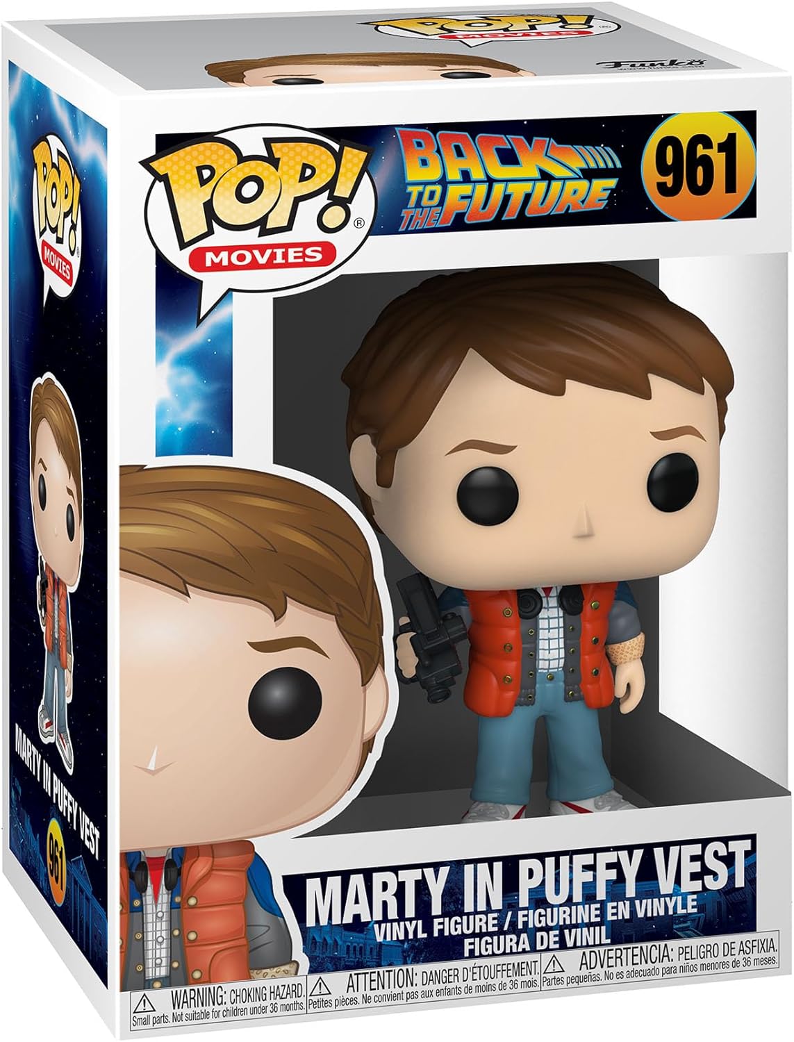 Funko Pop. Movies: Back to The Future Marty in a puffy vest