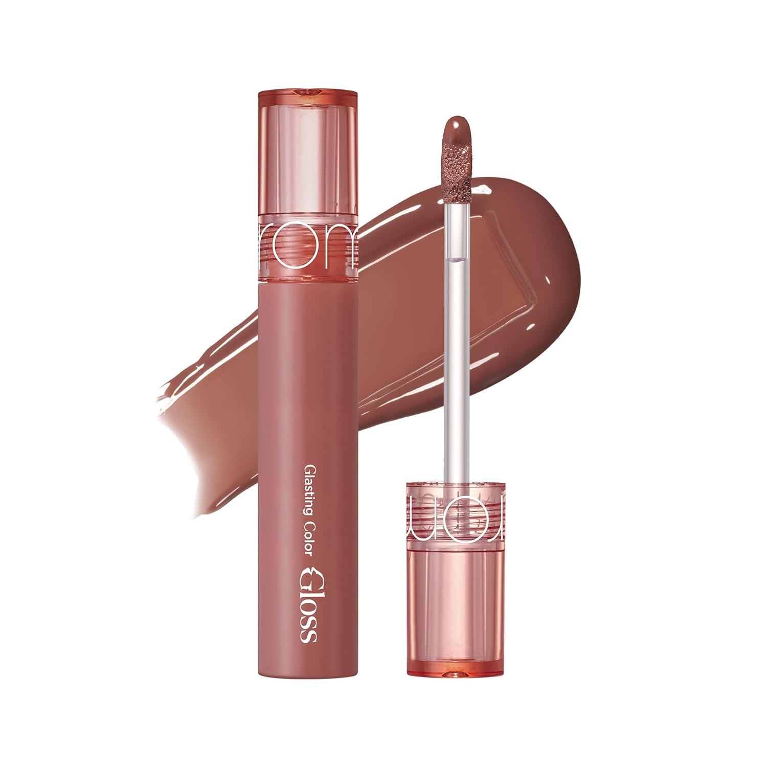 rom&nd Glasting Color Gloss (NEW) 6 Colors, Glossy Lip Gloss for Full-Like Lips, Plumping Finish, Volumiser Lips, 4 g 0.14 oz (06 Deep Moo, 4 g (Pack of 1)