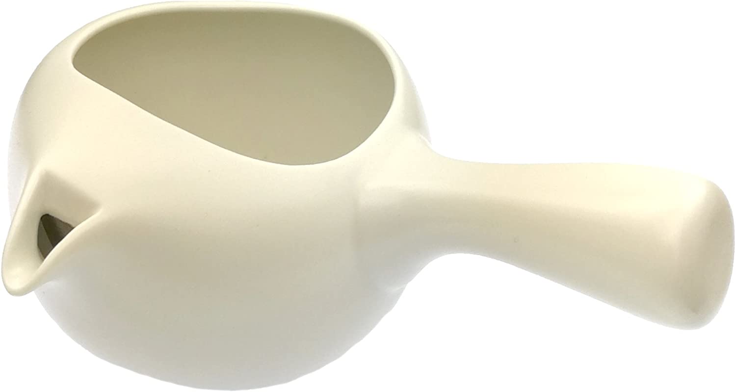 TeaClub Kyusu Japanese Ceramic Teapot with Infuser One-Handed Teapot Tea Instructor