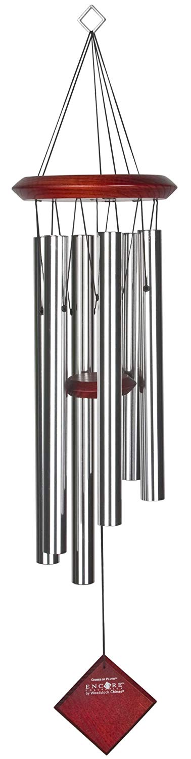 Fountasia Woodstock Encore Collection Silver Chimes Of Pluto Windchime