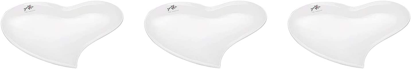 Sandra Rich White Heart Plate 17 cm