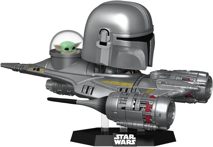Funko Pop! Ride Super Deluxe: Star Wars: The Mandalorian - Mando and Grogu (The Child, Baby Yoda) in N1 - Amazon Exclusive - Vinyl Collectible Figure - Gift Idea - Official Merchandise - TV Fans