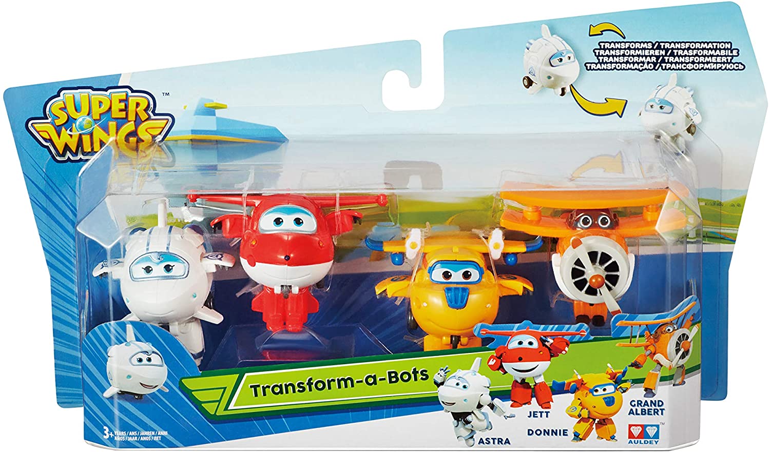 Alpha Giochi Preziosi Planes Astra, Jett, Donnie & Grand Albert Super Wings Set M