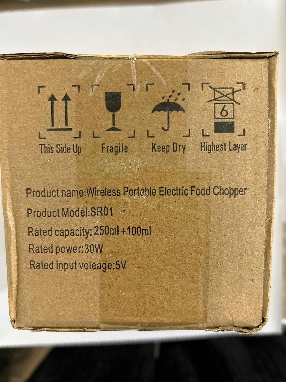 EUBSWA Mini Electric Knobstampfer Universal Chopper with 2 Cups, Multi Chopper Chopper 250 ml & 100 ml, Also for Meat, Chilis, Fruit, USB Charged (Blue)