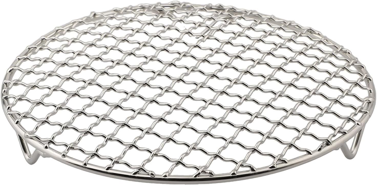 babominimer 201 Stainless Steel Professional Round Cooling Rack for Even Heating and Efficient Air Circulation (20cm)
