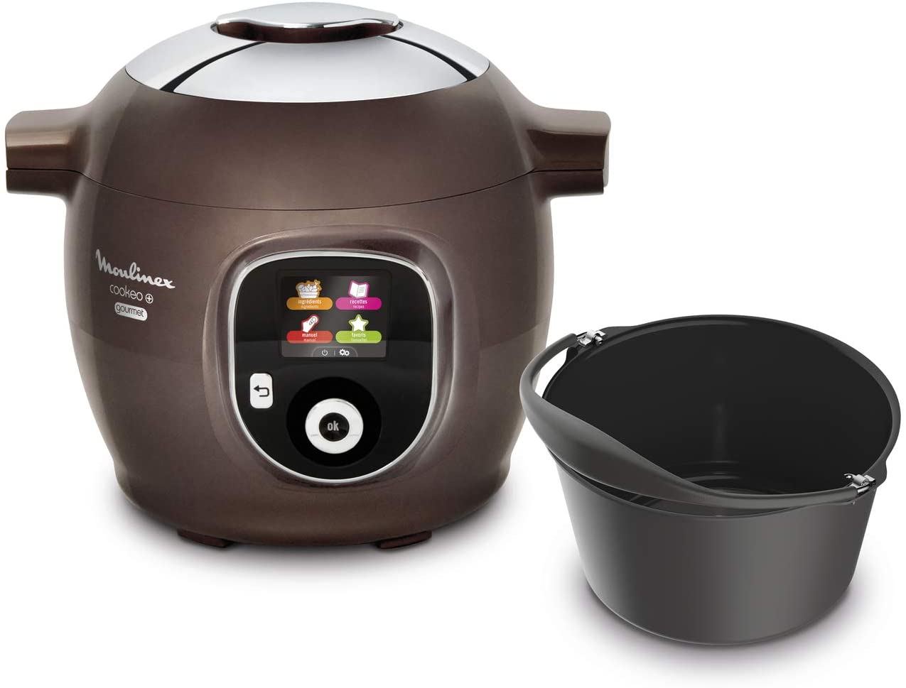 Moulinex Cookeo+ Gourmet CE852900 Intelligent Multi-Purpose Cooker 6 L 150 Pre-Programmed Recipes + Cake Mould