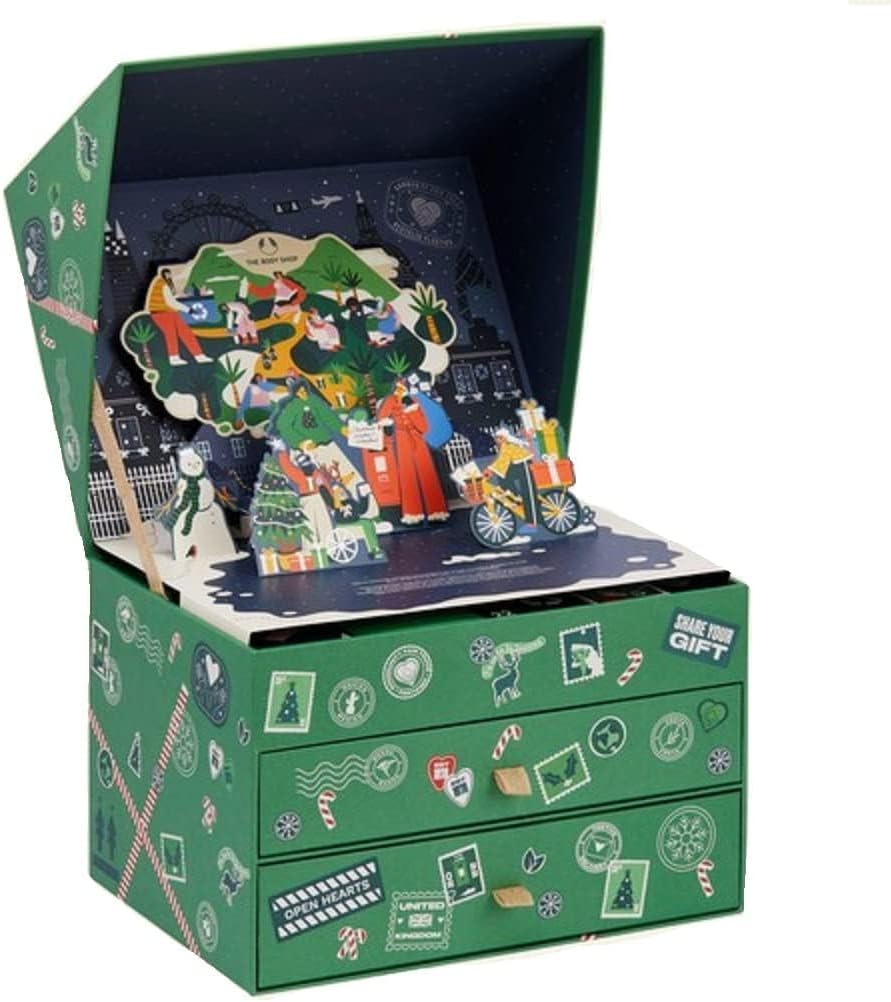 Jung The Body Shop Advent Calendar 2023 Women Ultimate Beauty Cosmetics Advent Calendar Thebodyshop, Gifts Worth 300€, Care Christmas Calendar Woman, Advent Calendar Women