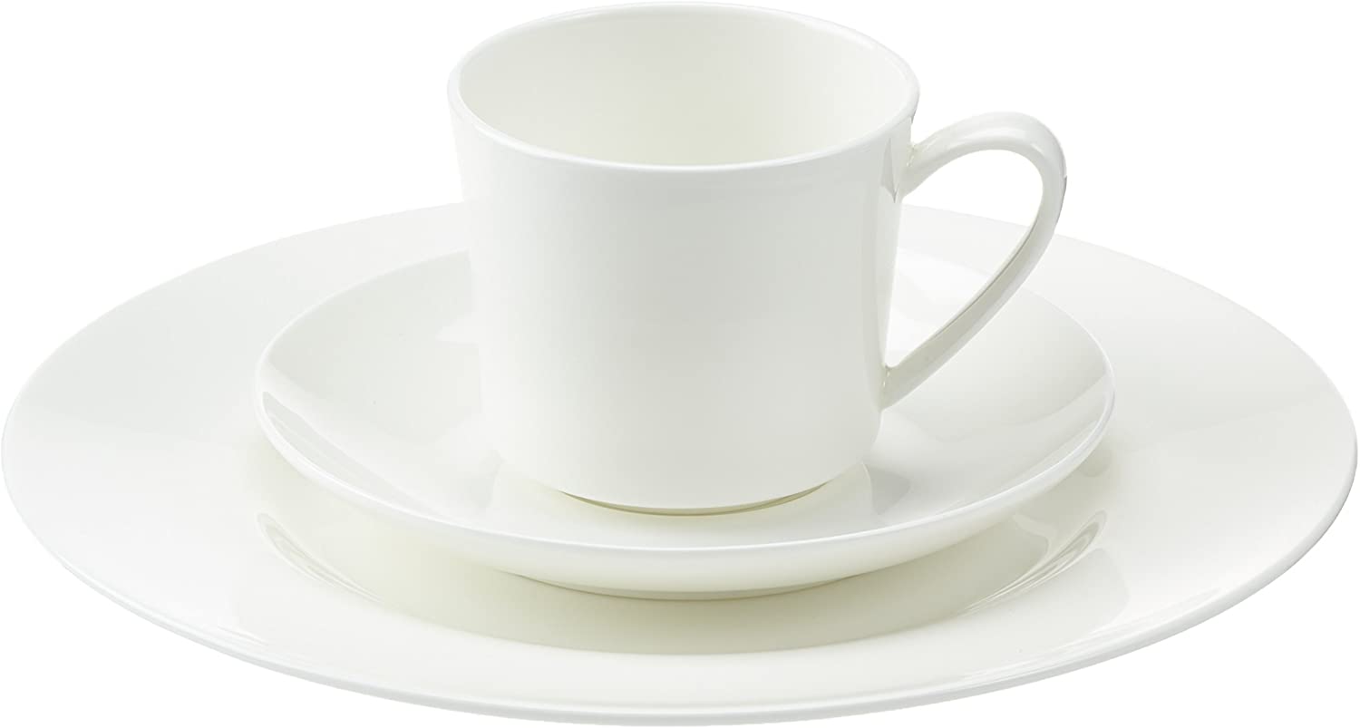 Rosenthal Jade 61040-800001-18735 Coffee Set Fine Bone China 18 Pieces White