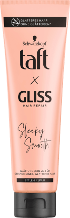 Smoothing cream taft x Gliss Sleek Smooth, 150 ml