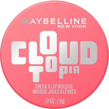 Maybelline New York Blush Cloudtopia Cheeks & Lips Mousse 07 Moonlit Rose, 5 g