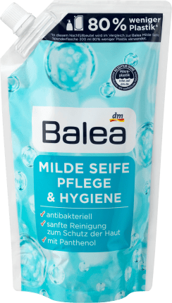 Balea Liquid soap, Mild soap Care & Hygiene, Antibacterial, Refill pack, 500 ml
