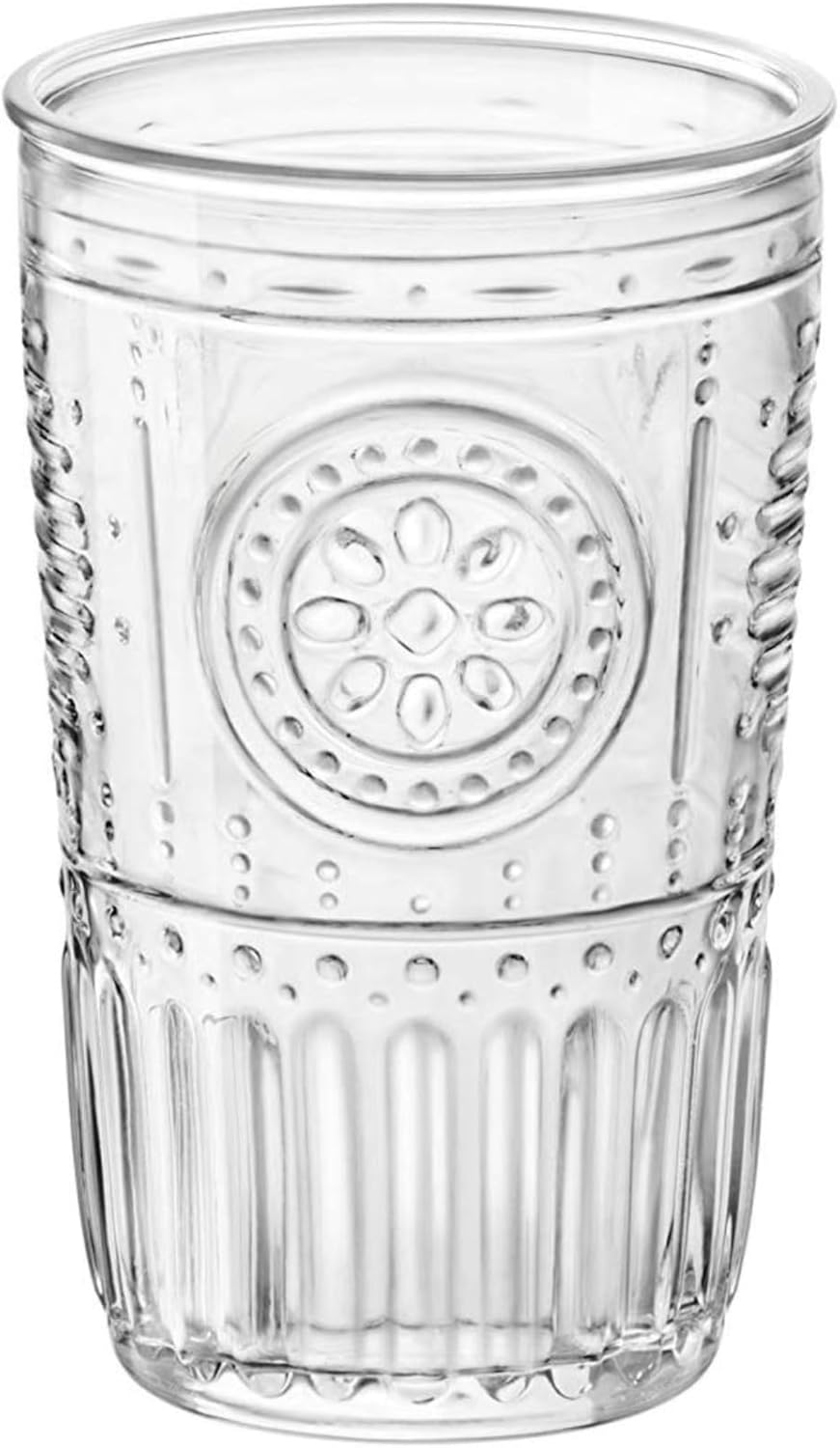 Bormioli Rocco Romantic Glass 475 ml Glass Transparent Dishwasher Safe Water Glass Cocktail Water Juice Soft Drinks