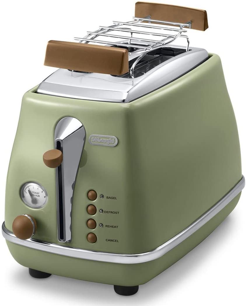 DeLonghi De\'Longhi CTOV 2103.BK Icona Vintage Toaster