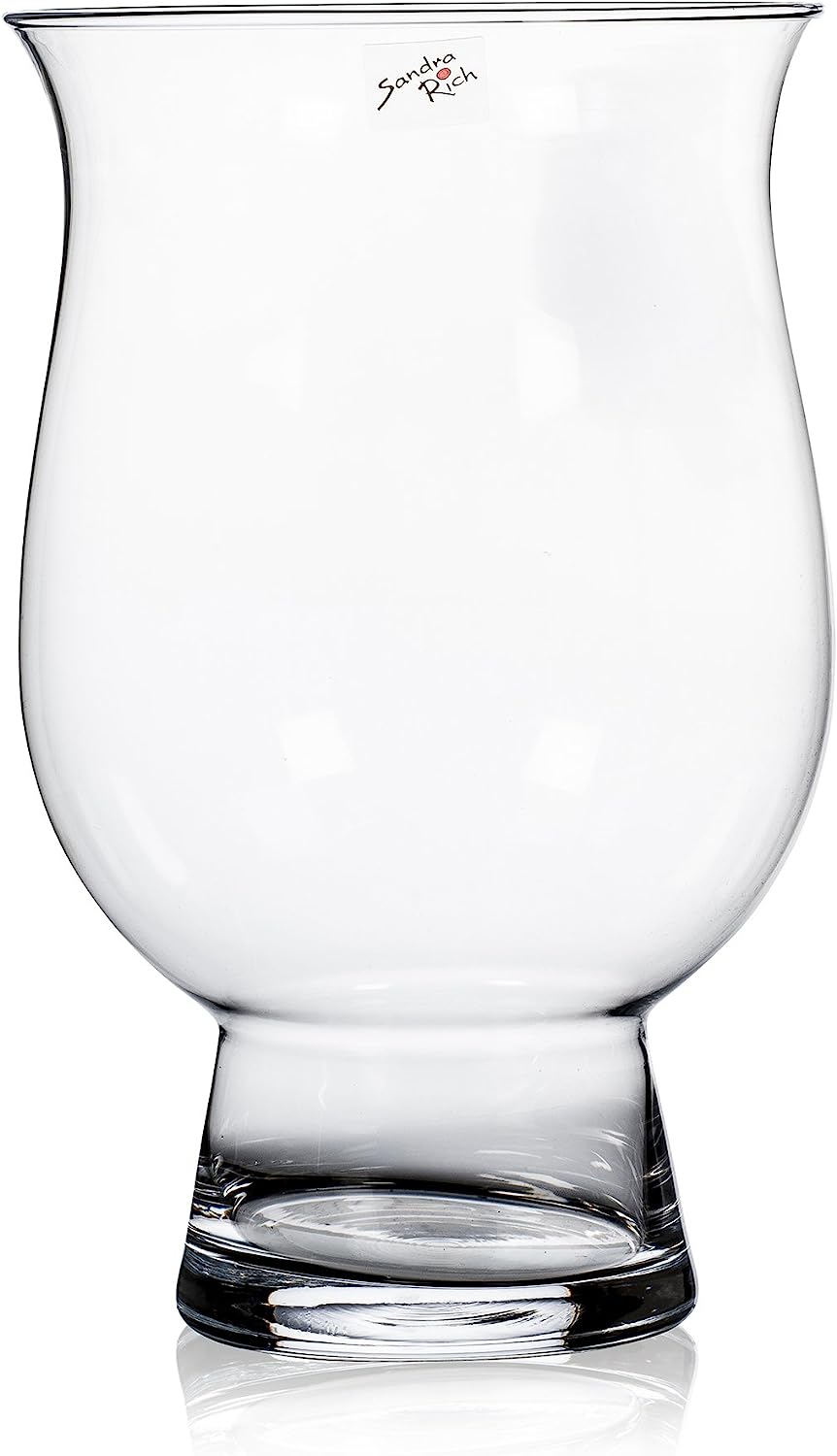 Glass Vase Hurricane by Sandra Rich