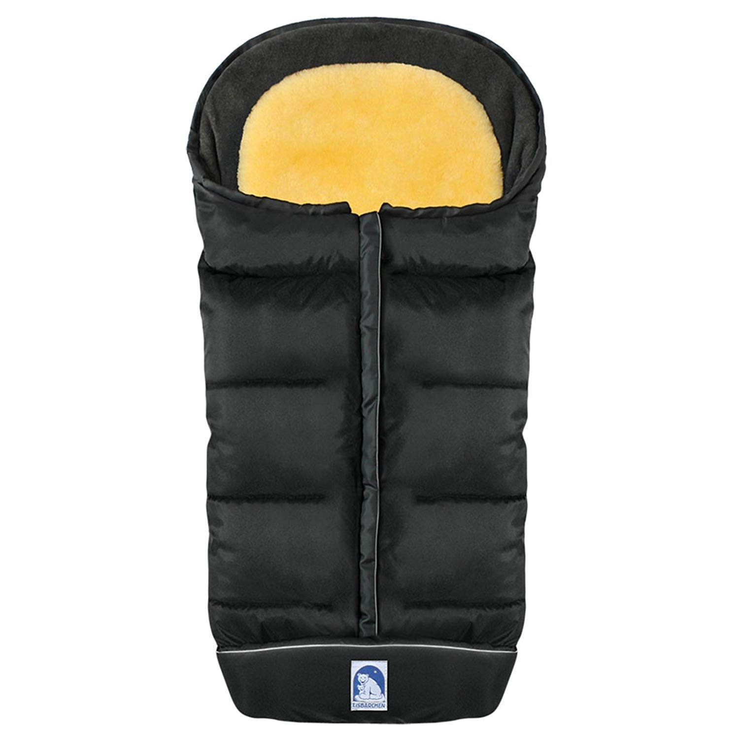 Heitmann 7995 GS Premium Winterfußsack Eisbärchen schwaz grau
