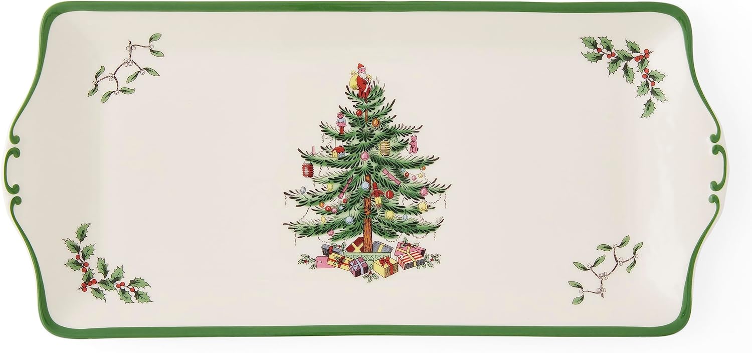 Portmeirion Spode Christmas Tree Sandwich Plate