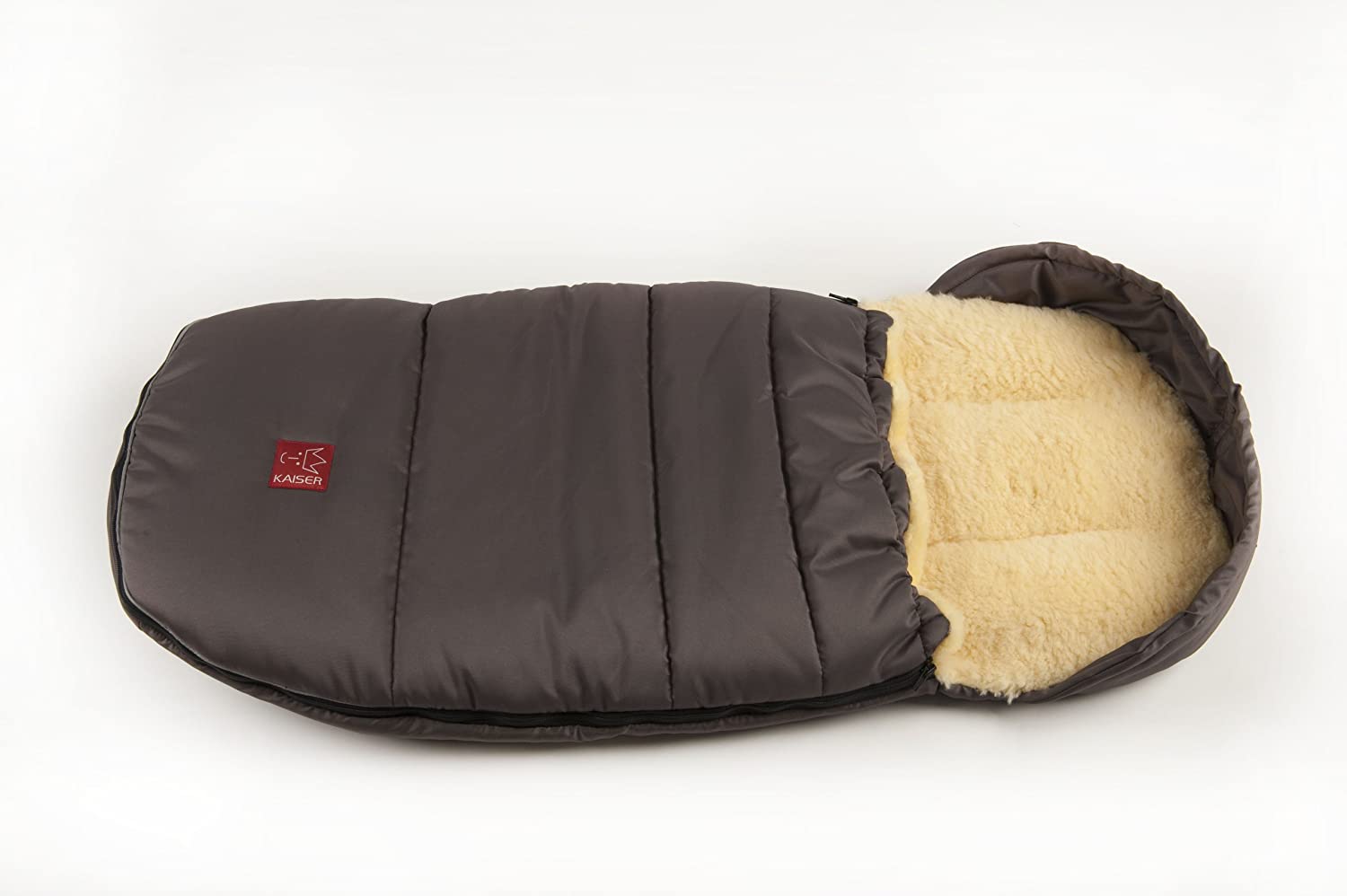 Kaiser Lammfell Fußsack Lenny, red