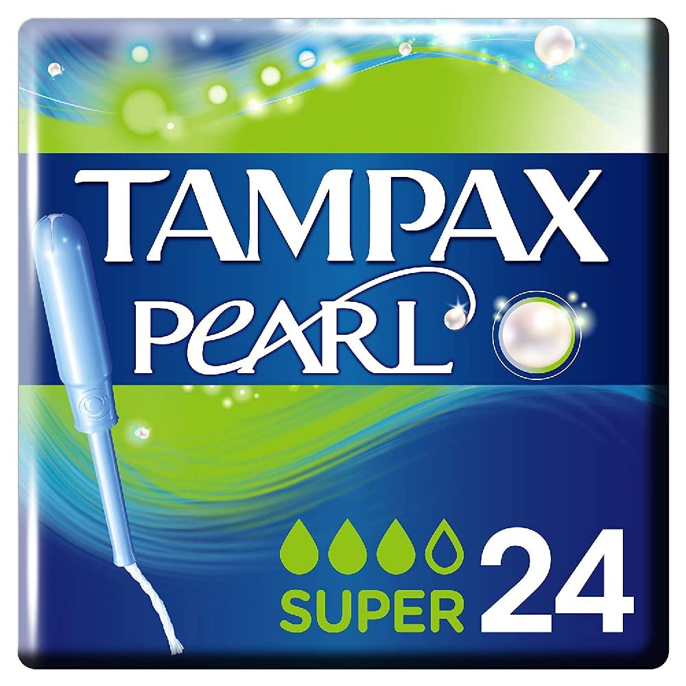 Tampax Pearl Super Tampons with Applicator – Pack of 24