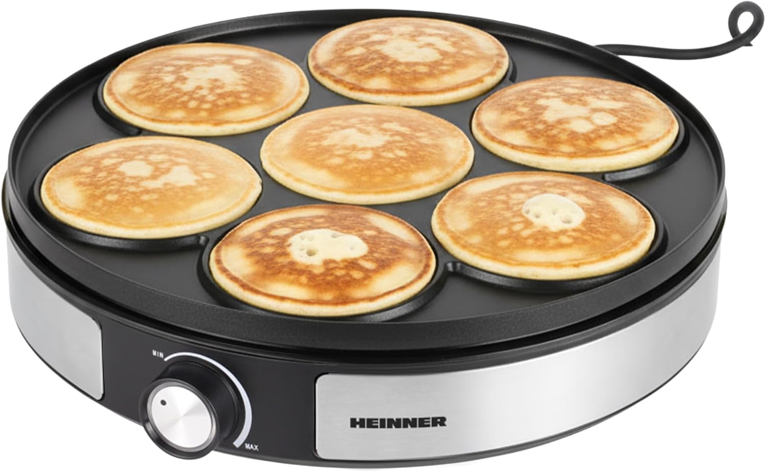 HCPM-F15RVSS 2-in-1 Crepe Maker – 1500W, Reversible 33cm Plate, Non-Stick Coating, Stainless Steel Accents – 3-Year Warranty